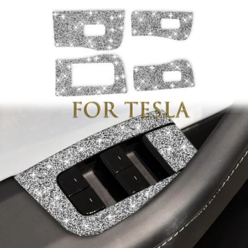 A+ Bling Diamond Car Window Switch Panel Trim Cover For Tesla Model 3 2017-2021
A+ Bling Diamond Car Window Switch Panel Trim Cover For Tesla Model 3 2017-2021