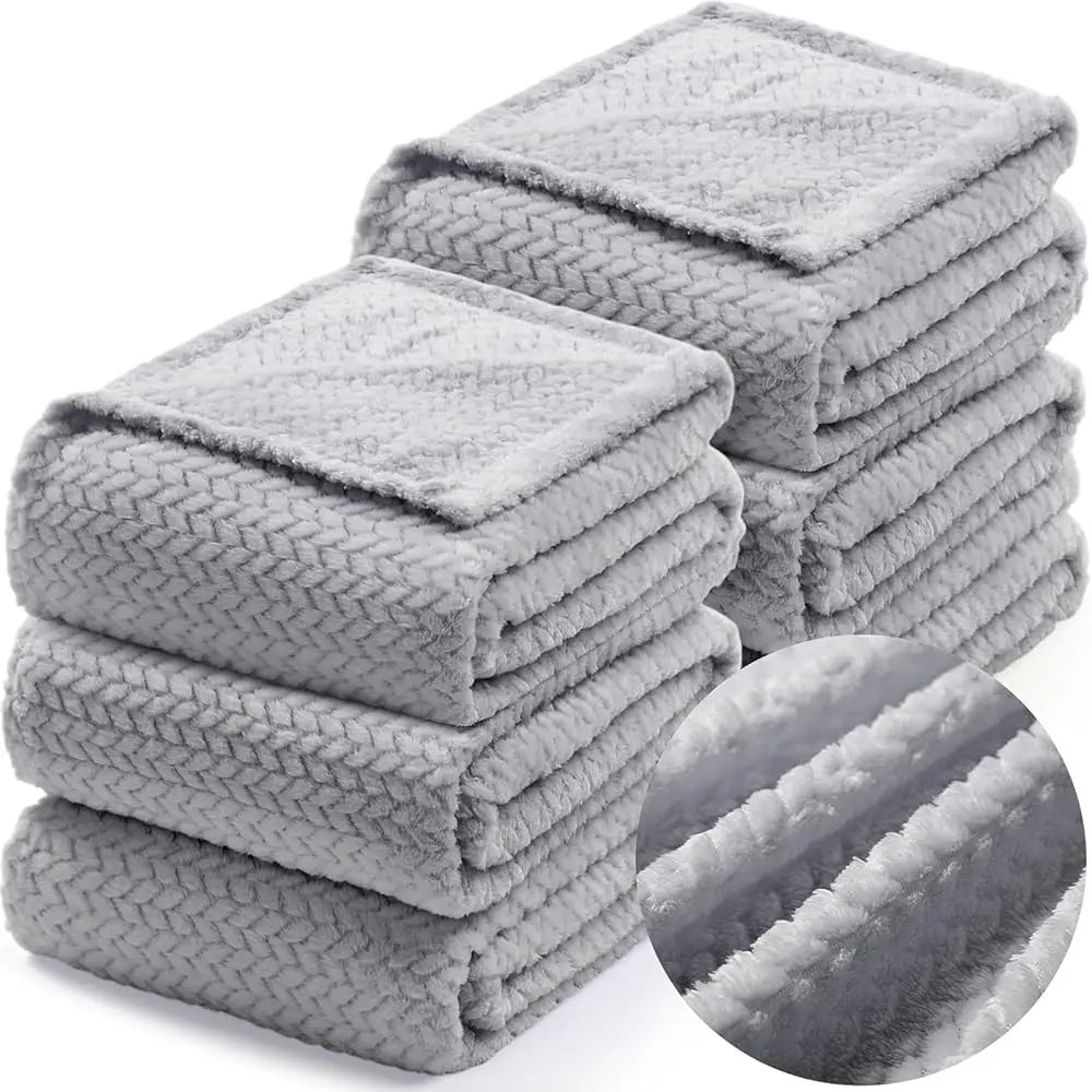 6 Pcs Flannel Throw Blanket Bulk 50 X 60 H Wedding Fleece Throw Blanket Soft Lightweight Leave Pattern Jacquard Fuzzy Plush
6 Pcs Flannel Throw Blanket Bulk 50 X 60 H Wedding Fleece Throw Blanket Soft Lightweight Leave Pattern Jacquard Fuzzy Plush