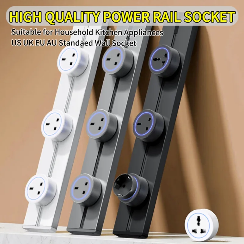 Высококачественные настенные розетки 40/50/60 см для дома, кухни, офиса, 8000 Вт, трековая розетка, универсальная стандартная подвижная круглая вилка-адаптер
Высококачественные настенные розетки 40/50/60 см для дома, кухни, офиса, 8000 Вт, трековая розетка, универсальная стандартная подвижная круглая вилка-адаптер