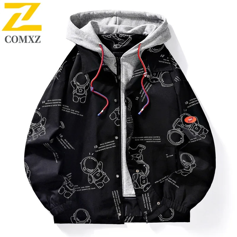COMXZ 2025 Мужская куртка из двух предметов в гонконгском стиле Молодежная бейсбольная куртка с капюшоном Повседневная модная верхняя одежда Модная
COMXZ 2025 Мужская куртка из двух предметов в гонконгском стиле Молодежная бейсбольная куртка с капюшоном Повседневная модная верхняя одежда Модная