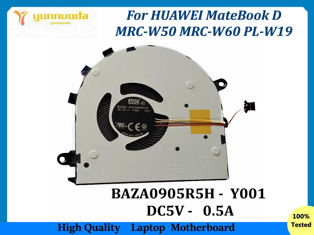 BAZA0905R5H для HUAWEI MateBook D MRC-W50 MRC-W60 PL-W19 ВЕНТИЛЯТОР процессора ноутбука BAZA0905R5H-Y001 DC5V 0,5A протестирован хорошо
BAZA0905R5H для HUAWEI MateBook D MRC-W50 MRC-W60 PL-W19 ВЕНТИЛЯТОР процессора ноутбука BAZA0905R5H-Y001 DC5V 0,5A протестирован хорошо