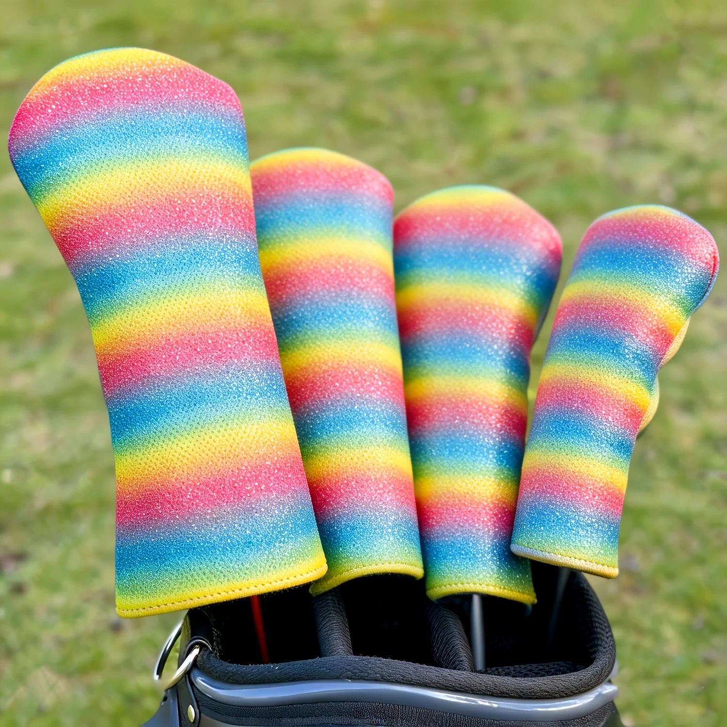 1pc / 4pcs Rainbow Glitter Pattern Golf Club Head Covers,Fits Driver,Fairway Woods&Hybrid Clubs. Universal Fit for Men & Women,
1pc / 4pcs Rainbow Glitter Pattern Golf Club Head Covers,Fits Driver,Fairway Woods&Hybrid Clubs. Universal Fit for Men & Women,