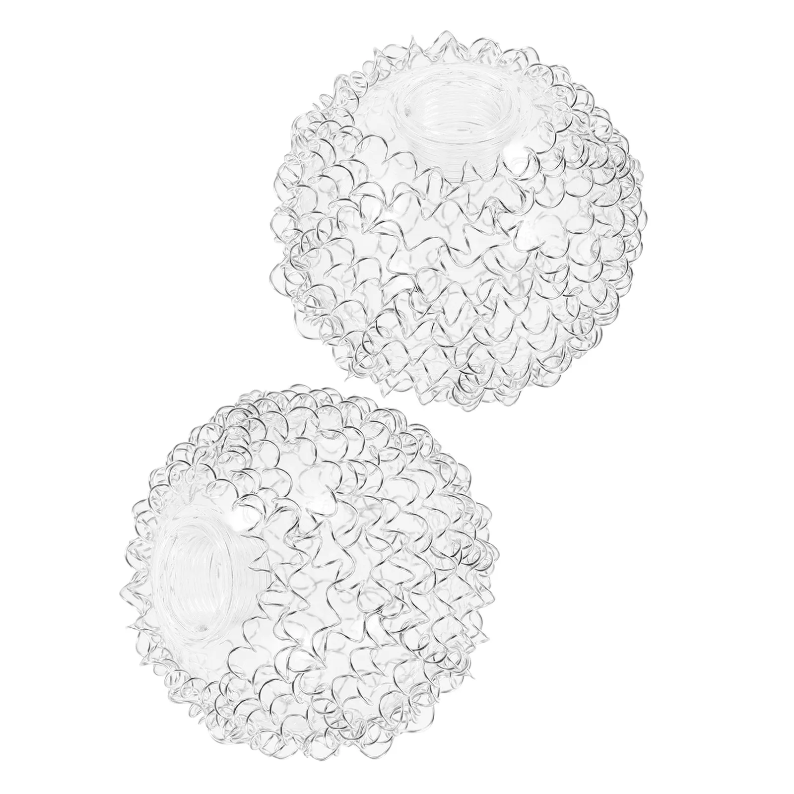 2Pcs Glass Lampshade Globe Cover Transparent Round Spherical Design G9 Base Metal Wire Mesh Lamp Shade for Contemporary Living
2Pcs Glass Lampshade Globe Cover Transparent Round Spherical Design G9 Base Metal Wire Mesh Lamp Shade for Contemporary Living