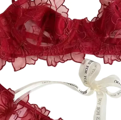 KUCLUT French Lace Sexy Bra Ultra-Thin Design with Large Chest and Small Steel Ring Support, Anti Sagging Embroidered Underwear
KUCLUT French Lace Sexy Bra Ultra-Thin Design with Large Chest and Small Steel Ring Support, Anti Sagging Embroidered Underwear