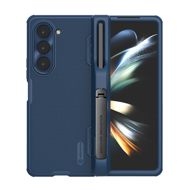 Nillkin Frosted Shield Case For Samsung Galaxy Z Fold 5 TPU Soft Borders+PC Back with Pen Holder Dustless Matte Shockproof Cover
Nillkin Frosted Shield Case For Samsung Galaxy Z Fold 5 TPU Soft Borders+PC Back with Pen Holder Dustless Matte Shockproof Cover
