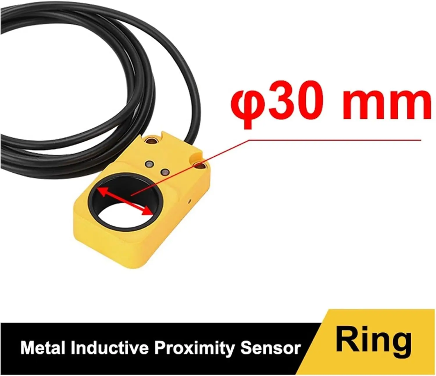 Proximity Switch Sensor High Speed Ring Proximity Switch Sensor For Metal Detection Wire Breakage Normally Open Metal Inductive