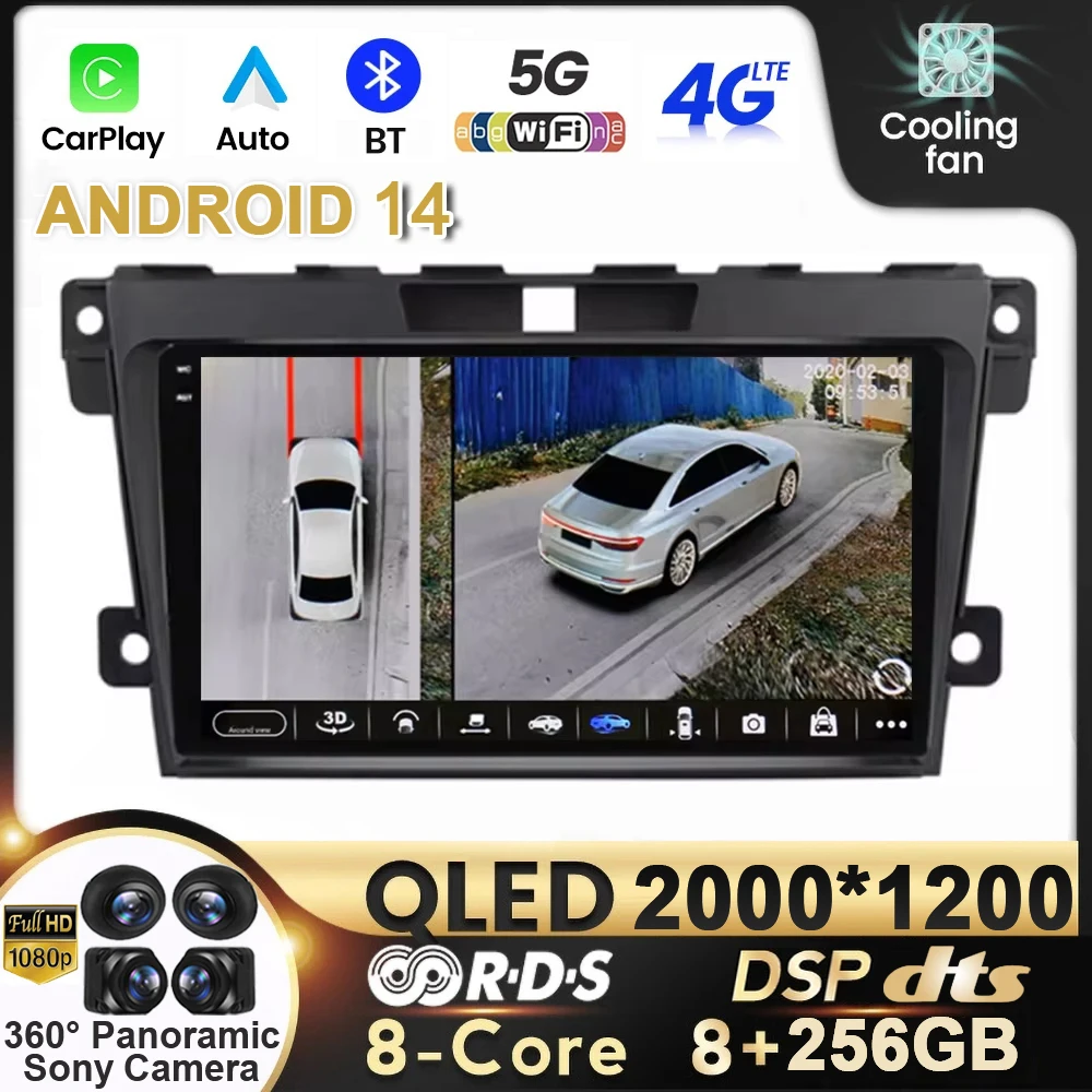 Автомагнитола на Android 14 для Mazda CX-7 CX7 2008-2015, Автомобильная Мультимедийная система с GPS, Авторадио 2DIN, видеонаблюдение QLED DSP WIFI 4G
Автомагнитола на Android 14 для Mazda CX-7 CX7 2008-2015, Автомобильная Мультимедийная система с GPS, Авторадио 2DIN, видеонаблюдение QLED DSP WIFI 4G