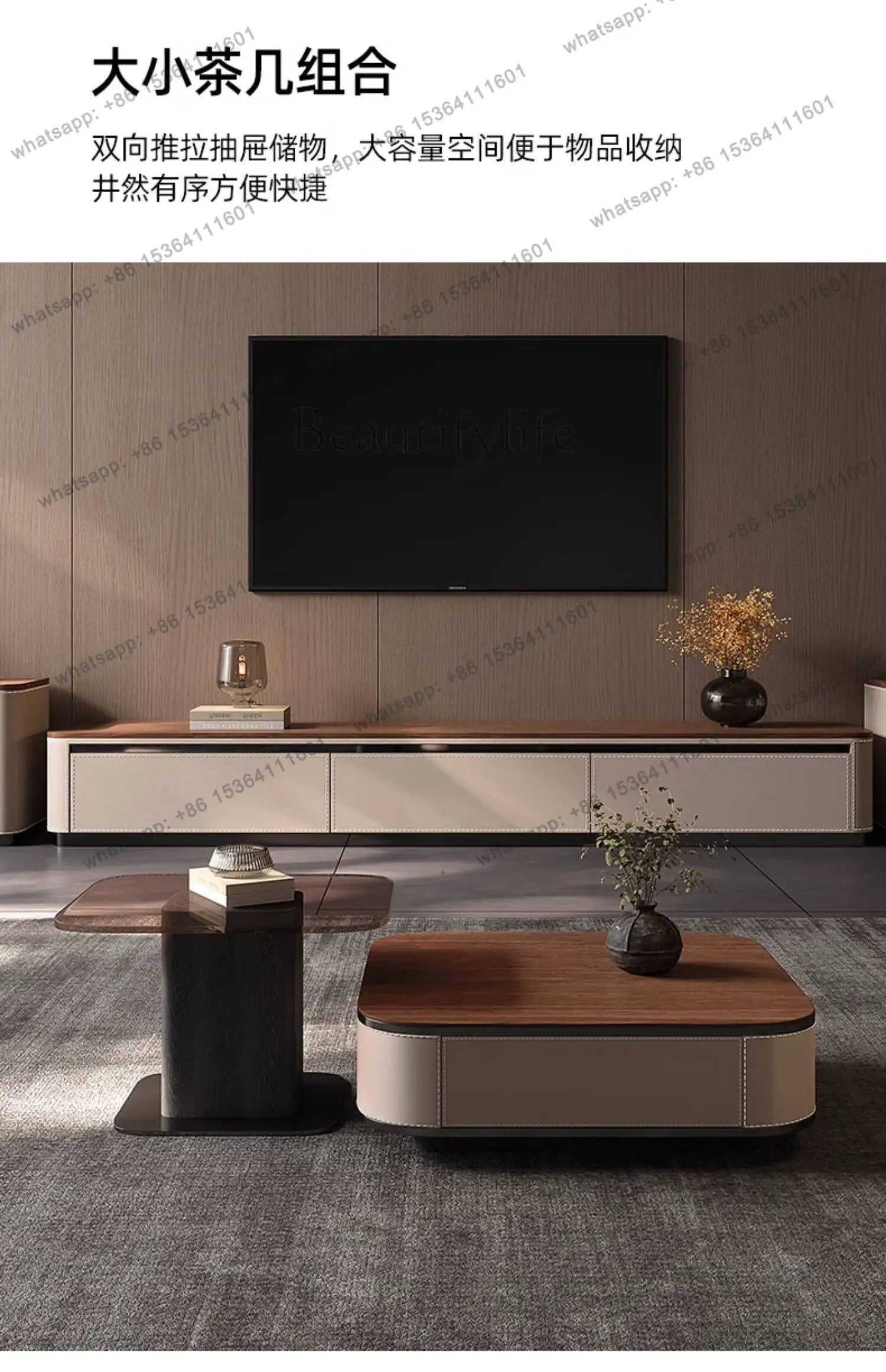 GZ Walnut Solid Wood TV Retro Wind Floor Cabinet Saddle Leather Floor Cabinet
GZ Walnut Solid Wood TV Retro Wind Floor Cabinet Saddle Leather Floor Cabinet