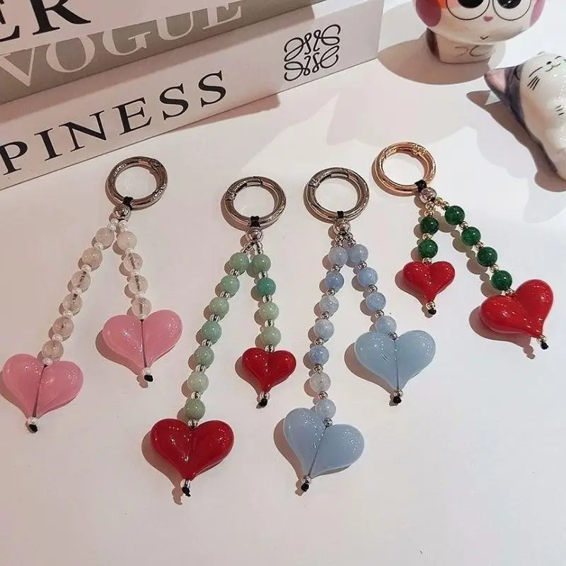 Big Heart Keychain Bag Charm Duck Pendant Billiards Beads Chain For Key & Bags Trendy Y2K Women Accesories Charm Car Key Keyring
Big Heart Keychain Bag Charm Duck Pendant Billiards Beads Chain For Key & Bags Trendy Y2K Women Accesories Charm Car Key Keyring