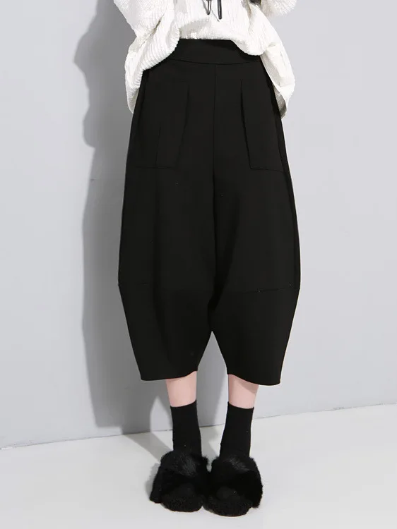 Dark Style High Waist Wide Leg Seven Tenths Casual Pants Lantern Pants Women's Fashion Sensation Group Pants
Dark Style High Waist Wide Leg Seven Tenths Casual Pants Lantern Pants Women's Fashion Sensation Group Pants