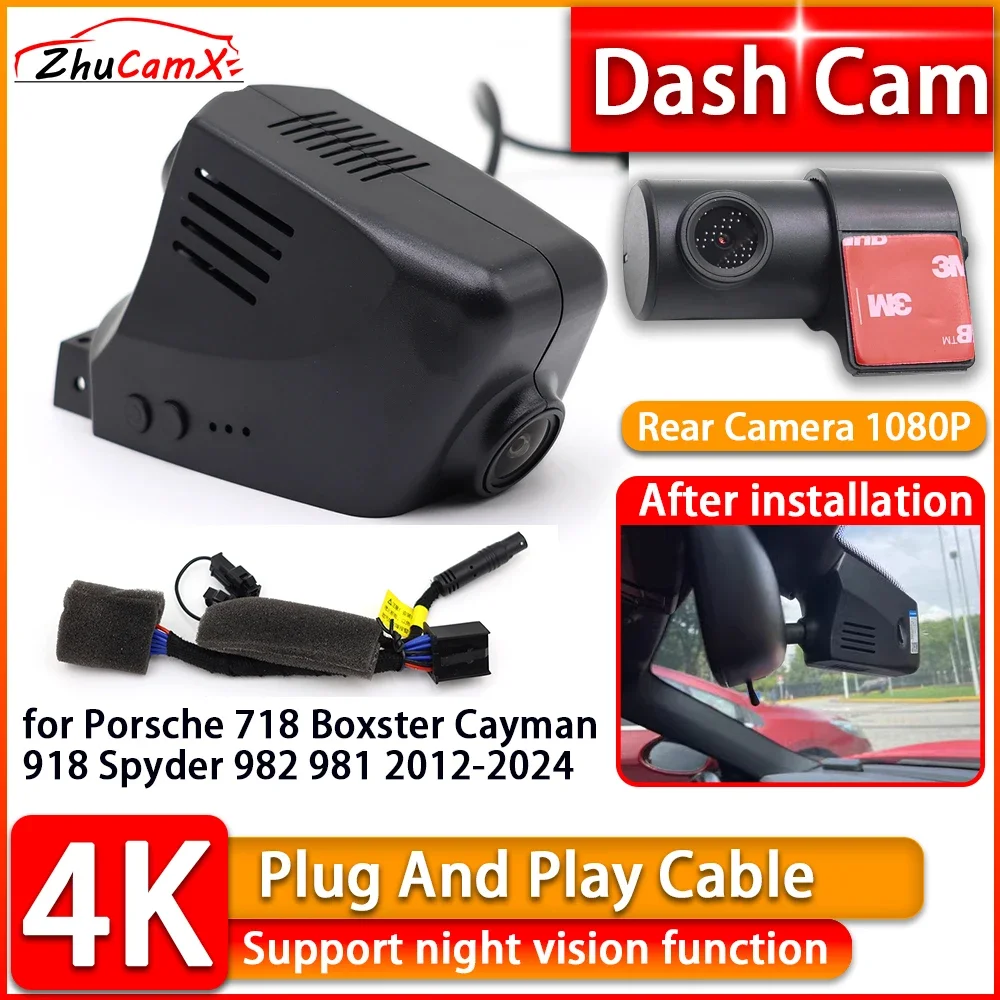 Wiifi DVR 4K Dash Cam for Porsche 718 Boxster Cayman 918 Spyder 982 981 2012-2024 Front Rear Camera Plug and Play Video Recorder
Wiifi DVR 4K Dash Cam for Porsche 718 Boxster Cayman 918 Spyder 982 981 2012-2024 Front Rear Camera Plug and Play Video Recorder