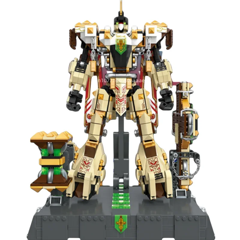 MOC War Knight, строительные блоки, меховая модель, украшение для сборки, детские игрушки-головоломки, праздничные подарки для мальчиков, коллекция роботов
MOC War Knight, строительные блоки, меховая модель, украшение для сборки, детские игрушки-головоломки, праздничные подарки для мальчиков, коллекция роботов