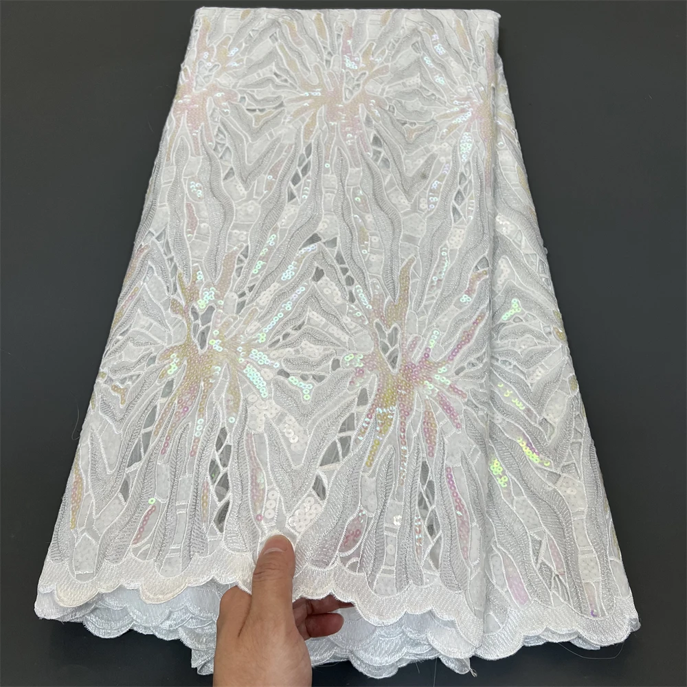 2026 High Quality African Nigerian Lace Fabric Embroidery Tulle Pure Wedding Party Dress Guipure SequinsFor Sewing Beads 5yards
2026 High Quality African Nigerian Lace Fabric Embroidery Tulle Pure Wedding Party Dress Guipure SequinsFor Sewing Beads 5yards