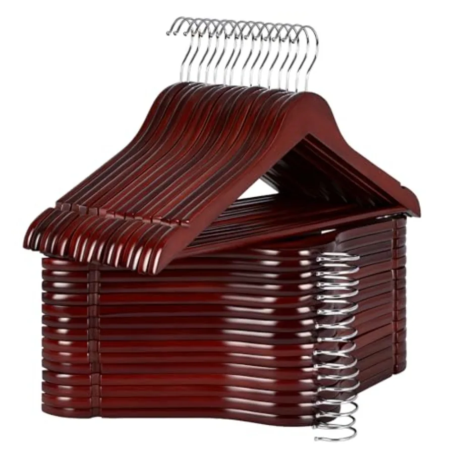 Wooden Hangers 30 Pack Wood Coat Hangers for Closet Heavy Duty Clothes Hangers for Suits Shirts Pants Jackets
Wooden Hangers 30 Pack Wood Coat Hangers for Closet Heavy Duty Clothes Hangers for Suits Shirts Pants Jackets