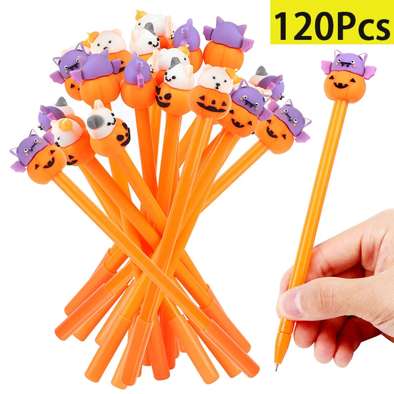 120Pcs Halloween Pumpkin Gel Ink Pen 0.5 mm Orange Pumpkin Pen Cute Pumpkin Head Black Ink Writing Pen for Halloween Party
120Pcs Halloween Pumpkin Gel Ink Pen 0.5 mm Orange Pumpkin Pen Cute Pumpkin Head Black Ink Writing Pen for Halloween Party