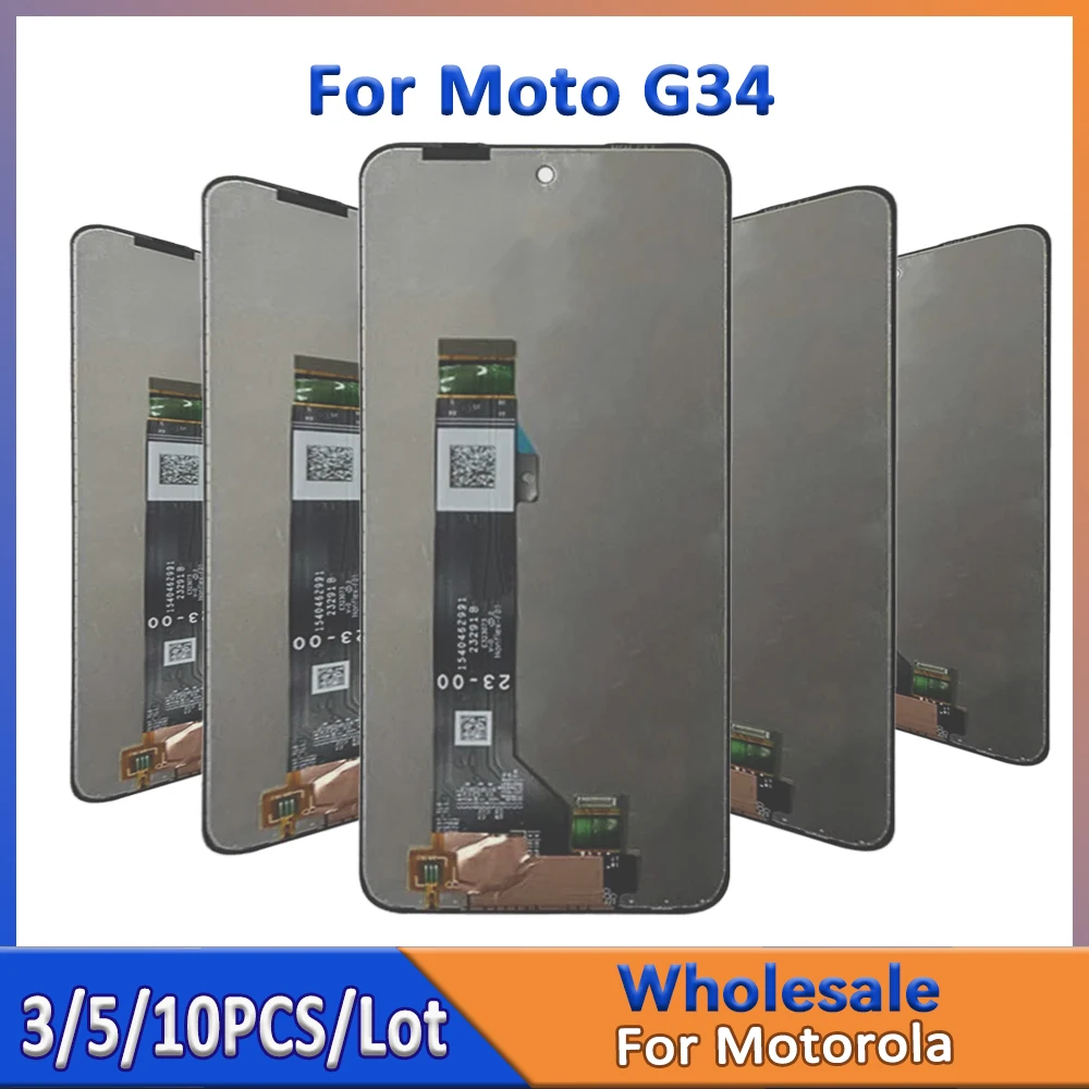 Wholesale 3/5/10 Pieces Lot For Motorola G34 LCD Screen With Touch Mount Assembly For Moto G34 Display
Wholesale 3/5/10 Pieces Lot For Motorola G34 LCD Screen With Touch Mount Assembly For Moto G34 Display