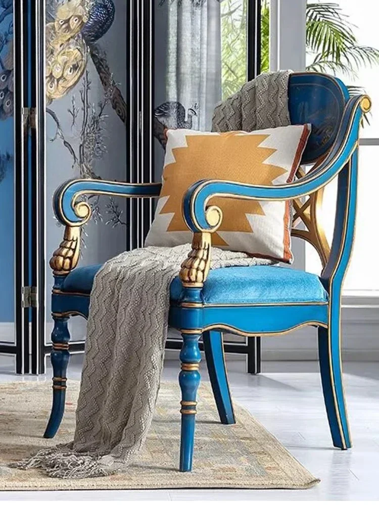 Leisure tables and chairs single sofa armrest light luxury backrest living room
Leisure tables and chairs single sofa armrest light luxury backrest living room