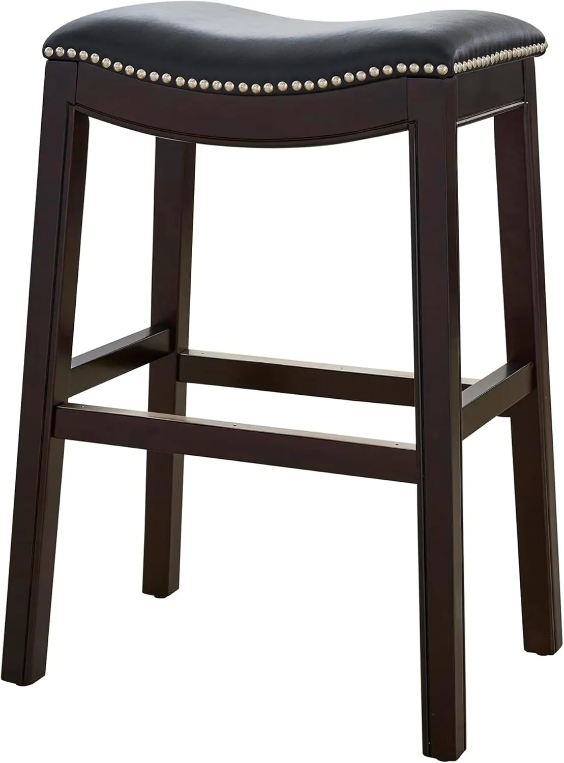 Julian 26In. Counter-Height Backl Wood -Seat Barstool, Espresso Frame With Bla Upholstered Seat
Julian 26In. Counter-Height Backl Wood -Seat Barstool, Espresso Frame With Bla Upholstered Seat