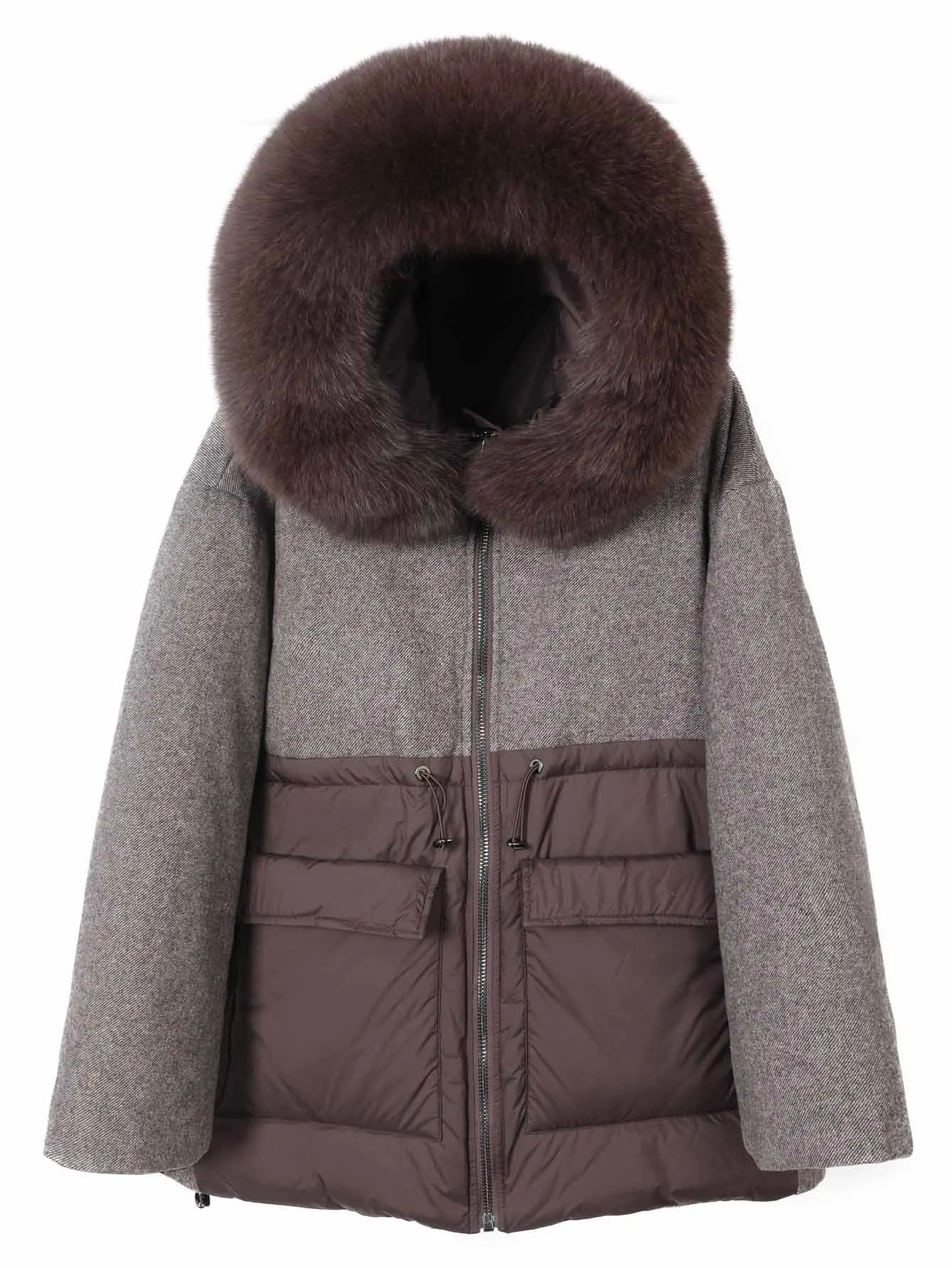 Новинка 202, Maomaokong, женский зимний пуховик с воротником из натурального лисьего меха, кофейная шерстяная ткань с нашивкой, крутая модная мода на молнии большого размера
Новинка 202, Maomaokong, женский зимний пуховик с воротником из натурального лисьего меха, кофейная шерстяная ткань с нашивкой, крутая модная мода на молнии большого размера