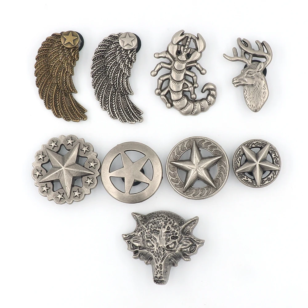Shoe ジビッツ Charm Decorations Metal Silvery Detachable Punk Style Halloween Accessories Pentagram Animals Shield Pins Gift 1 Pcs
Shoe ジビッツ Charm Decorations Metal Silvery Detachable Punk Style Halloween Accessories Pentagram Animals Shield Pins Gift 1 Pcs