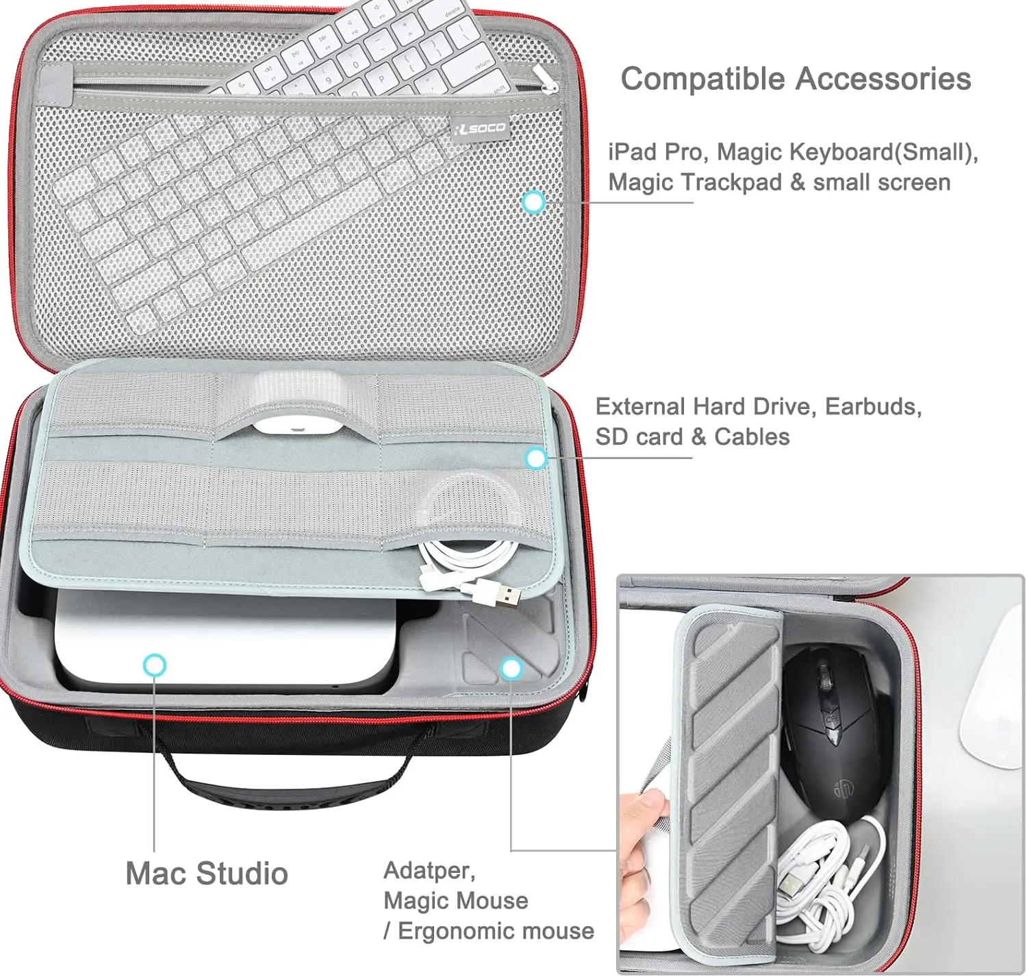 RLSOCO Hard Case for Apple Mac Studio M4/M3/M2/M1 (Max/Ultra) 
RLSOCO Hard Case for Apple Mac Studio M4/M3/M2/M1 (Max/Ultra)