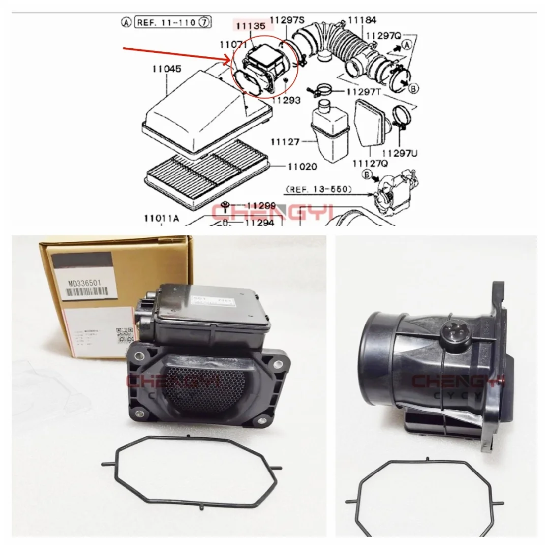 Auto Air Flow Meters MD336501 E5T08171 MAF Sensors Fit For Pajero Montero Sport K96W N84W V73W Outlander Galant 2003 2000
Auto Air Flow Meters MD336501 E5T08171 MAF Sensors Fit For Pajero Montero Sport K96W N84W V73W Outlander Galant 2003 2000