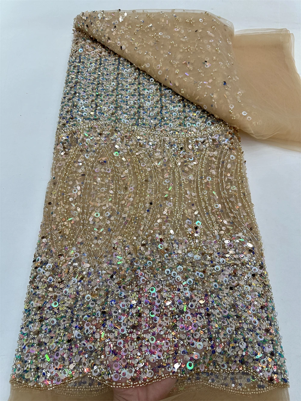 2024 High-Quality Fashion French Embroidery Beaded Lace Fabric African Nigerian With Sequins Lace Fabric For Wedding Dress
2024 High-Quality Fashion French Embroidery Beaded Lace Fabric African Nigerian With Sequins Lace Fabric For Wedding Dress