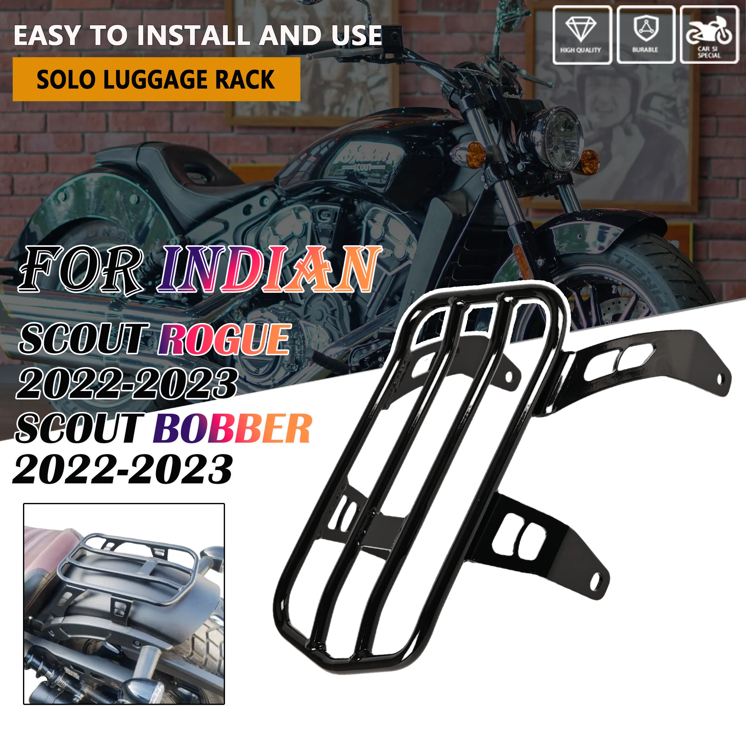 Багажник на сиденье мотоциклиста Solo со со спинкой водителя, Sissy Bar для Indian Scout Rogue Sixty Bobber Twenty ABS 2018-2023
Багажник на сиденье мотоциклиста Solo со со спинкой водителя, Sissy Bar для Indian Scout Rogue Sixty Bobber Twenty ABS 2018-2023