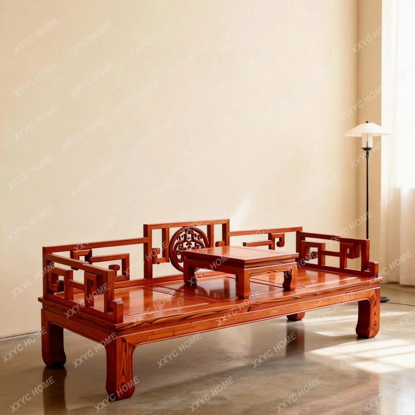 High-end solid wood small apartment Arhat bed new Chinese three-person sofa
High-end solid wood small apartment Arhat bed new Chinese three-person sofa