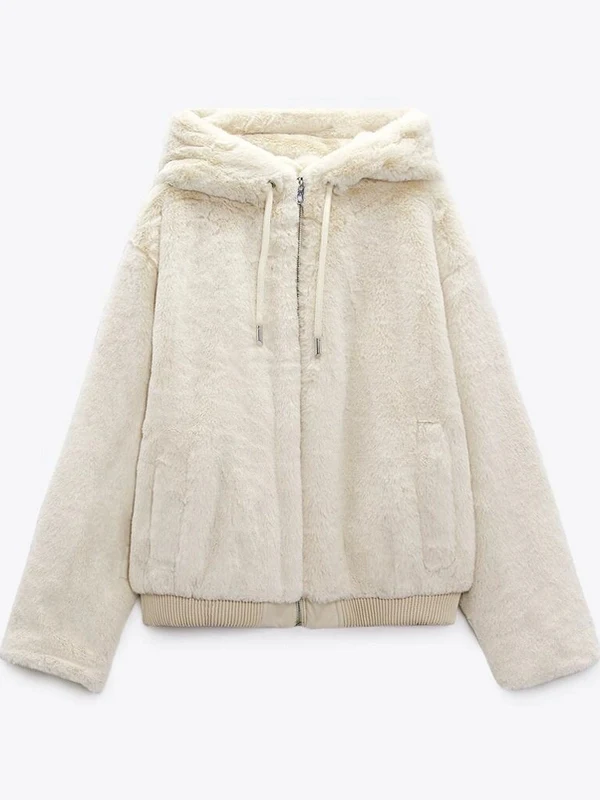Fall Winter New Women's Jaet Coat Hooded Artificial Fur Effect Outerwear 638228 72 Commute Sle Loose Fit Long Sve
Fall Winter New Women's Jaet Coat Hooded Artificial Fur Effect Outerwear 638228 72 Commute Sle Loose Fit Long Sve