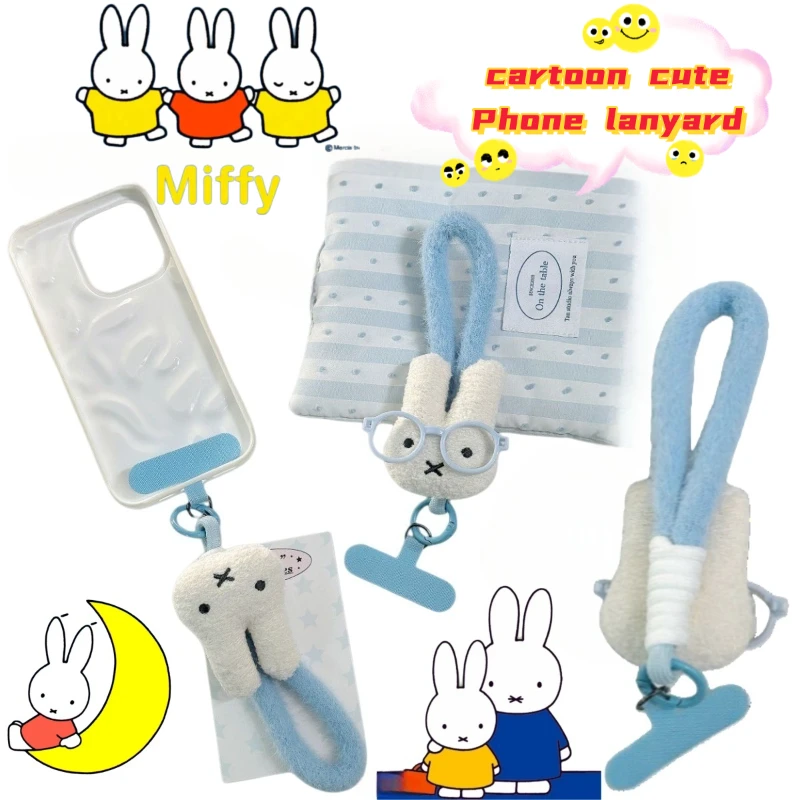 Miffy Rabbit anime merchandise cartoon cute phone strap high-value appearance girlish heart creative doll woven lanyard keychain
Miffy Rabbit anime merchandise cartoon cute phone strap high-value appearance girlish heart creative doll woven lanyard keychain