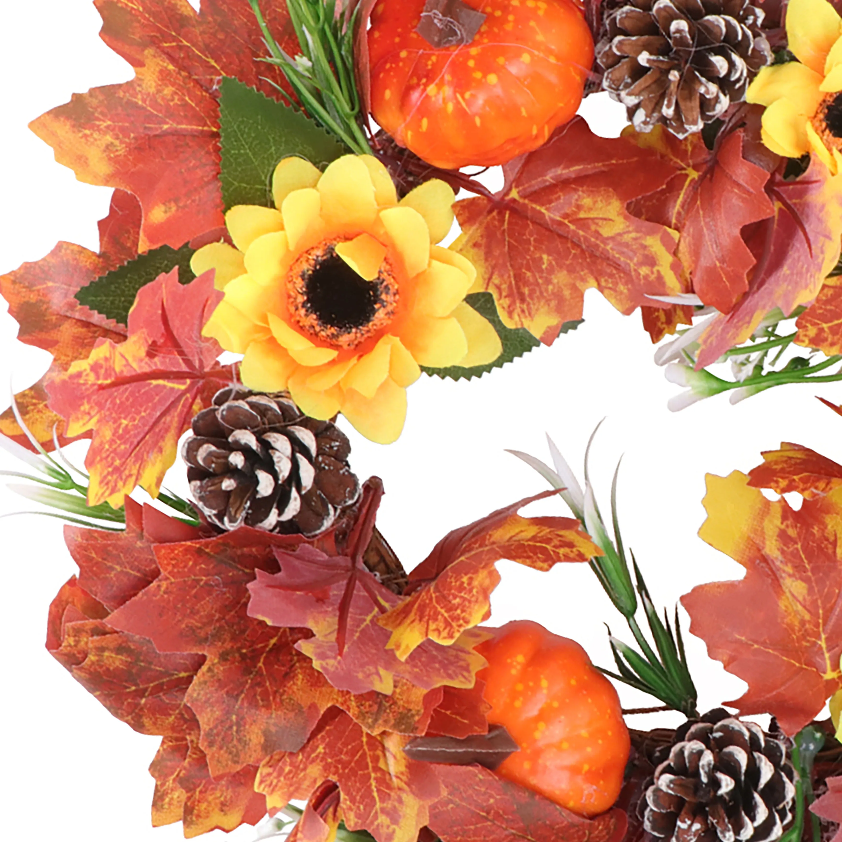 Artificial Maple Leaf Wreath Wreaths Decorative Garland Fall Home Sunflower Imitation Decorate Halloween Party
Artificial Maple Leaf Wreath Wreaths Decorative Garland Fall Home Sunflower Imitation Decorate Halloween Party