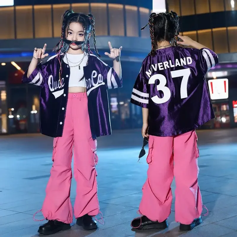 Jazz Dance Costumes For Girls Group Loose Tops Hiphop Pants Suit Children Clothing Ballroom Hip Hop Stage Outfits
Jazz Dance Costumes For Girls Group Loose Tops Hiphop Pants Suit Children Clothing Ballroom Hip Hop Stage Outfits