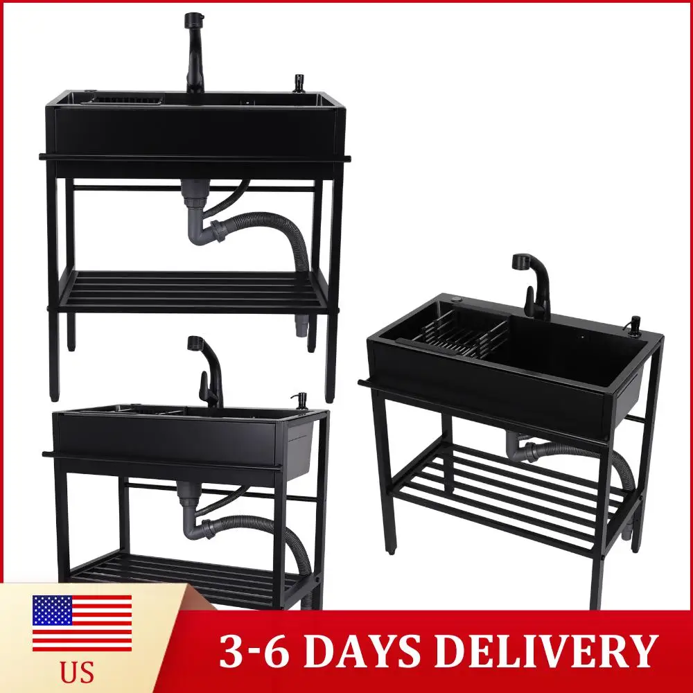 Универсальная мойка с краном для холодной и горячей воды, шлангами и сливным комплектом, коммерческая кухонная мойка для ресторанов, кухонь, ванных комнат, гаражей
Универсальная мойка с краном для холодной и горячей воды, шлангами и сливным комплектом, коммерческая кухонная мойка для ресторанов, кухонь, ванных комнат, гаражей