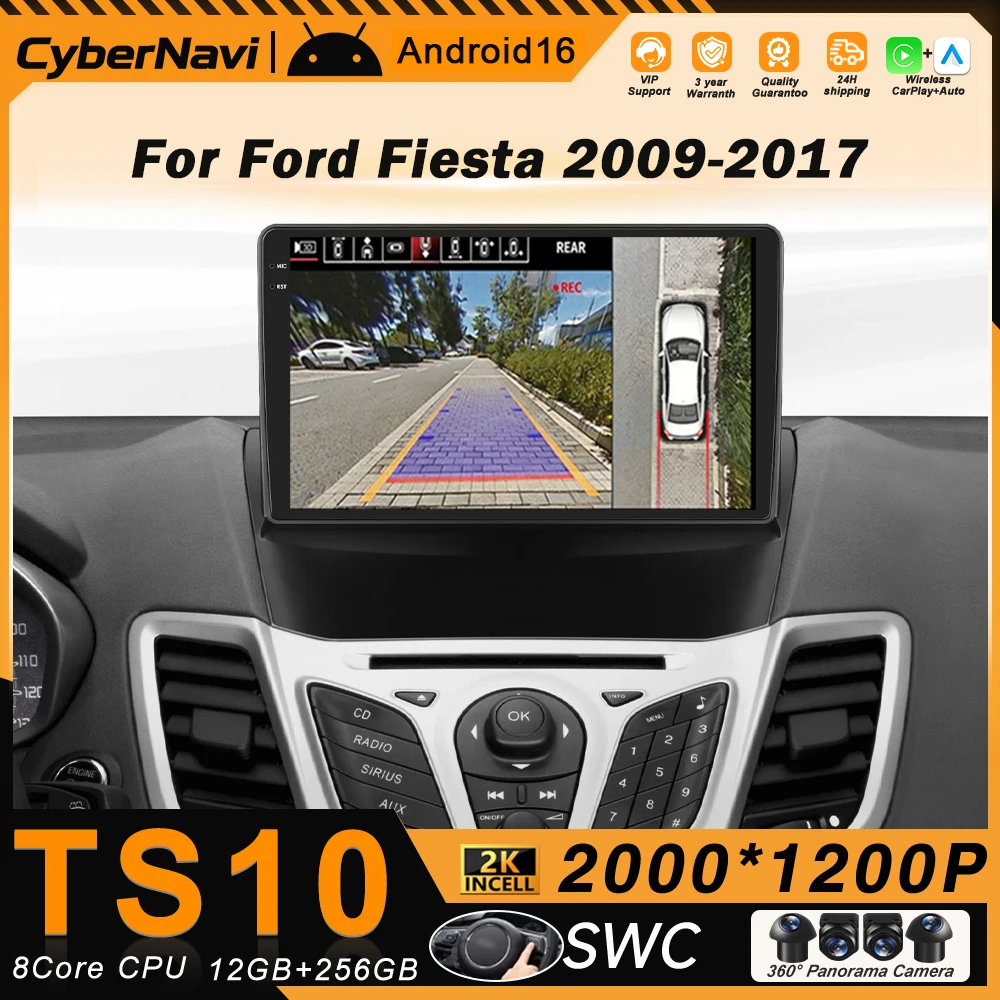 Автомагнитола с CarPlay и Android 16 для Ford Fiesta Mk 6 и Ford Fiesta Mk 7 (2008-2019), мультимедийный видеоплеер с экраном и GPS
Автомагнитола с CarPlay и Android 16 для Ford Fiesta Mk 6 и Ford Fiesta Mk 7 (2008-2019), мультимедийный видеоплеер с экраном и GPS