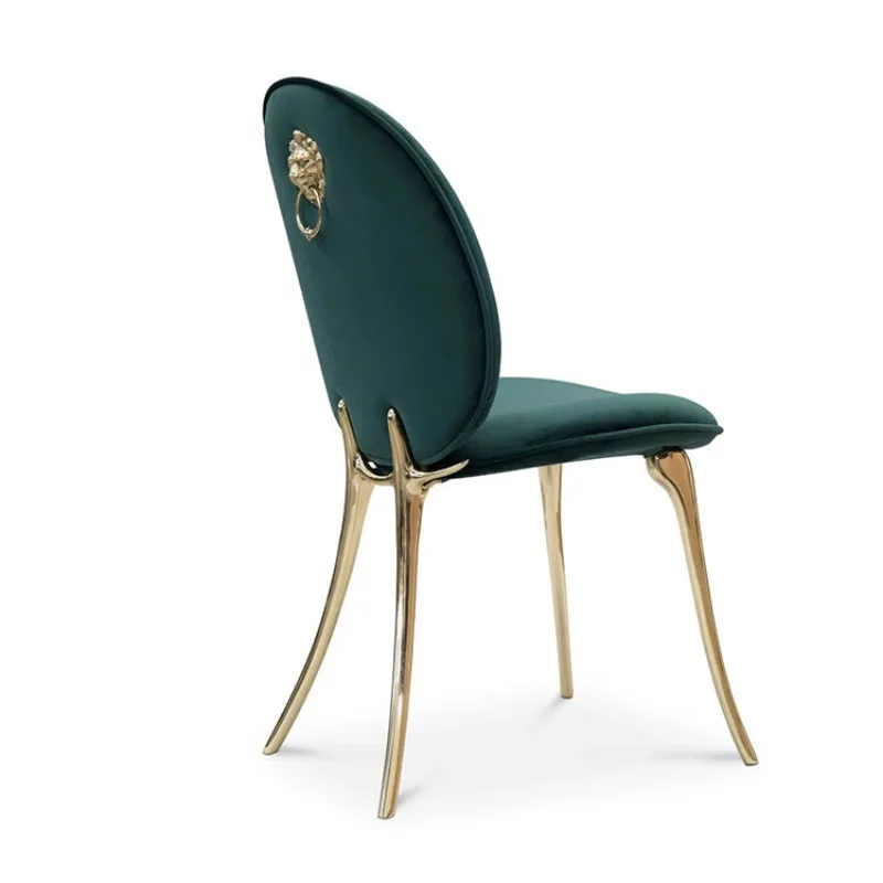 Light luxury villa home solid pure copper backrest reception chair art style makeup designer flannel chair
Light luxury villa home solid pure copper backrest reception chair art style makeup designer flannel chair