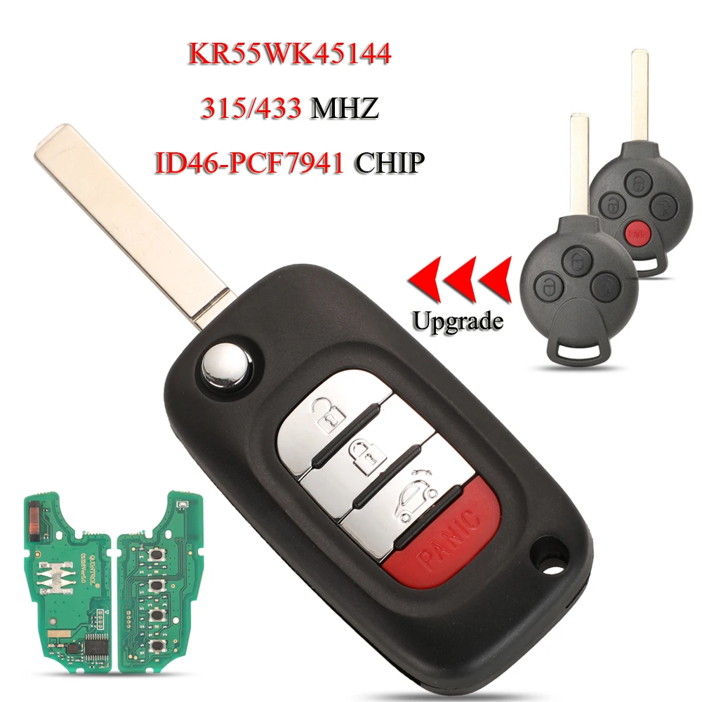 Jingyuqin 5 шт./лот Upgarde складной смарт-ключ от автомобиля для Mercedes Benz Smart Fortwo 453 Forfour 315/433 МГц ID46 PCF7941 KR55WK45144
Jingyuqin 5 шт./лот Upgarde складной смарт-ключ от автомобиля для Mercedes Benz Smart Fortwo 453 Forfour 315/433 МГц ID46 PCF7941 KR55WK45144