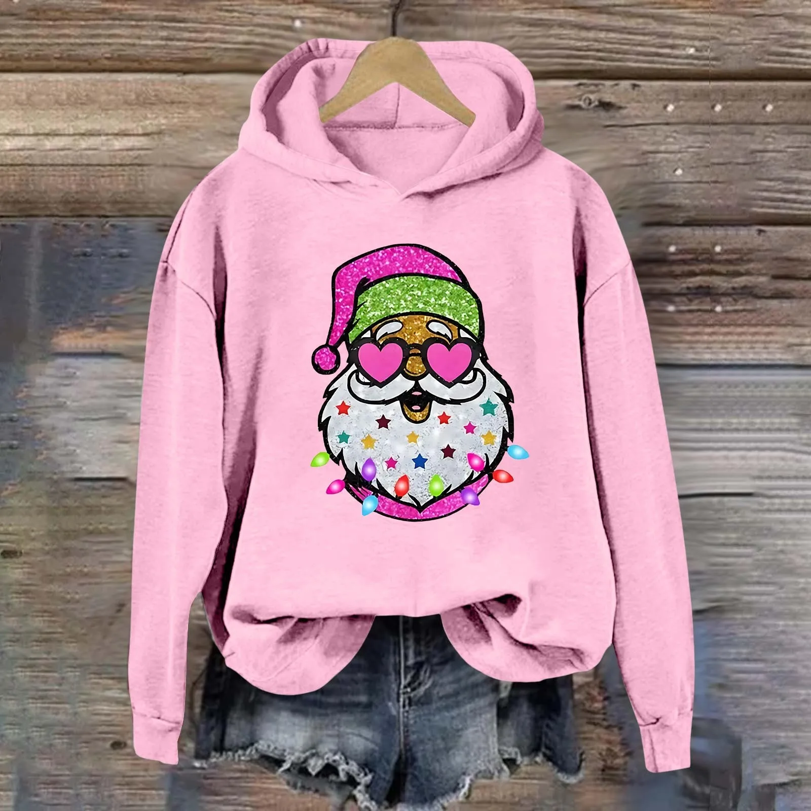 Hooded Casual Fashion Sweatshirts Street Shoulder Sleeve Loose Fit Hoodie Women Christmas Letter Printed Round Neck Pullover
Hooded Casual Fashion Sweatshirts Street Shoulder Sleeve Loose Fit Hoodie Women Christmas Letter Printed Round Neck Pullover