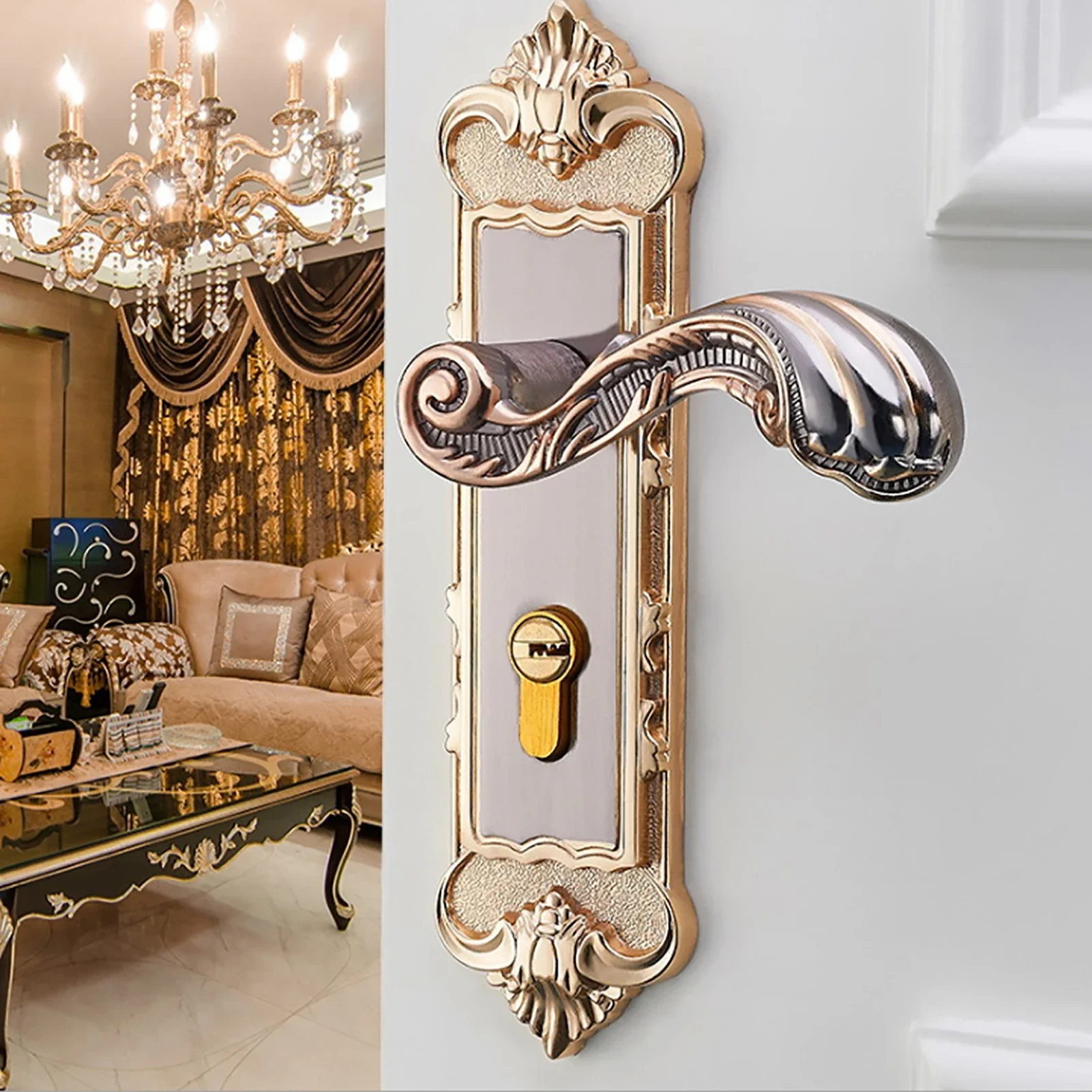 Door Lock Lever Handle Lock Manganese Steel Vintage Retro Style For Bedroom Bathroom Interior Door Home
Door Lock Lever Handle Lock Manganese Steel Vintage Retro Style For Bedroom Bathroom Interior Door Home