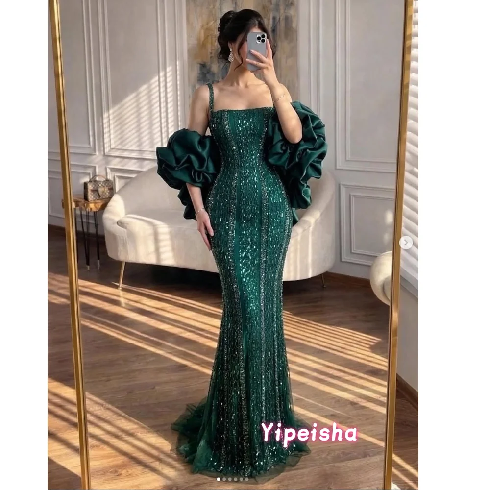Luxury Evening Dress Luxury Kosovo Green Square Beaded Gowns with Cape for Women Party 2026 Prom Dresses Customized
Luxury Evening Dress Luxury Kosovo Green Square Beaded Gowns with Cape for Women Party 2026 Prom Dresses Customized