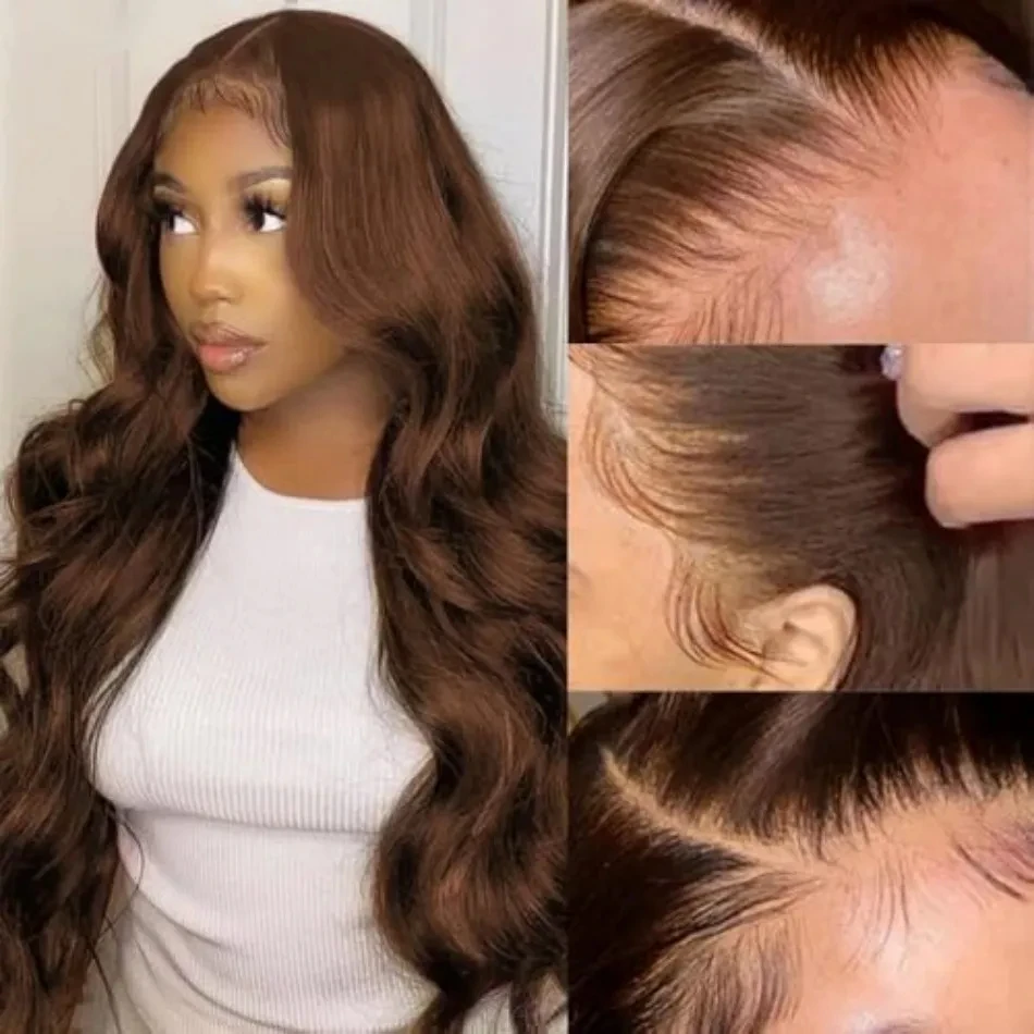 13x4 13x6 Chocolate Brown Body Wave Human Hair Lace Wigs 180 Density wigs on clearance sale 22-34 Inch For Women
13x4 13x6 Chocolate Brown Body Wave Human Hair Lace Wigs 180 Density wigs on clearance sale 22-34 Inch For Women