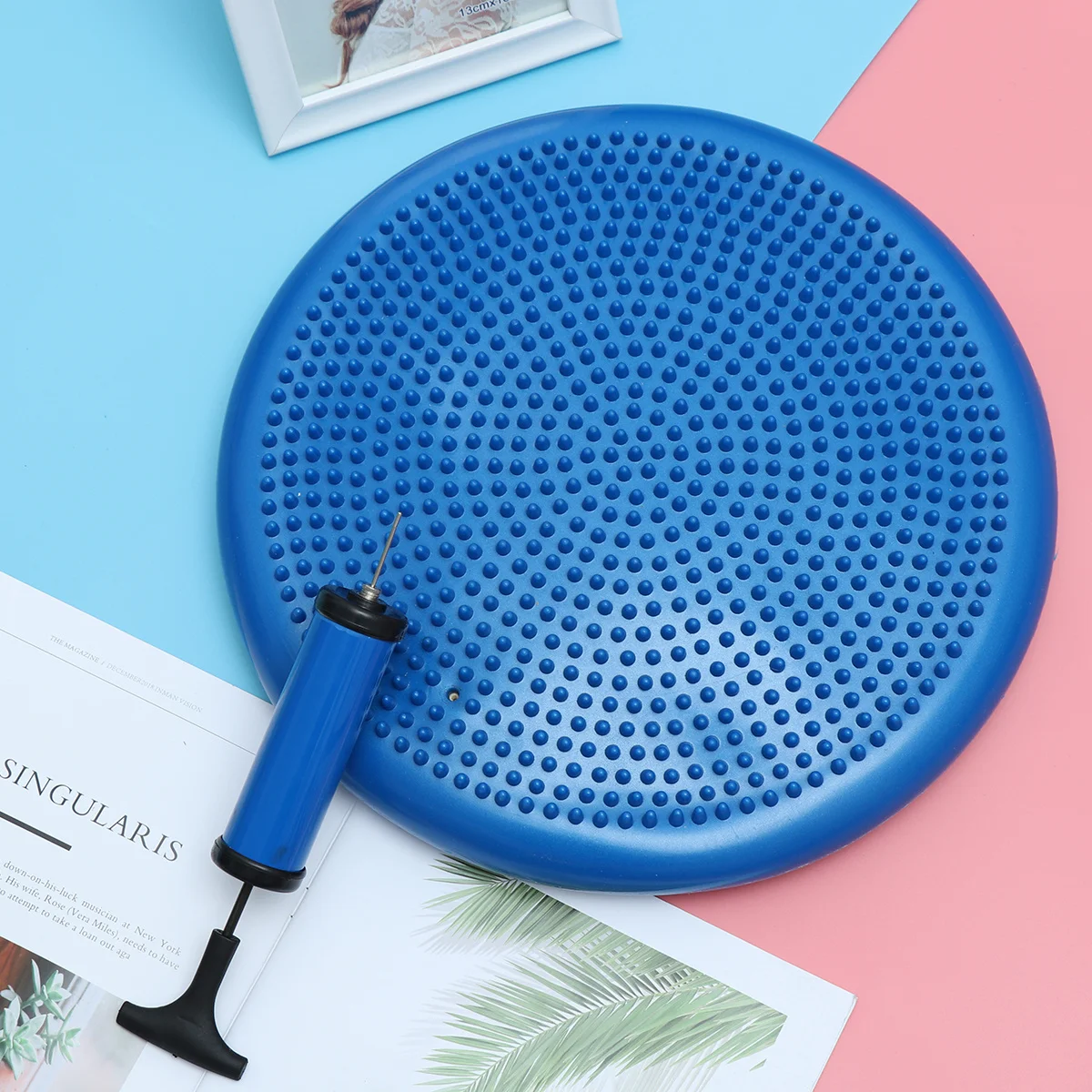 13 Inch Inflatable Balance Pad Thick Wobble Disc for Enhancing Core Strength Body Balance and Focus Ideal for Restless and
13 Inch Inflatable Balance Pad Thick Wobble Disc for Enhancing Core Strength Body Balance and Focus Ideal for Restless and