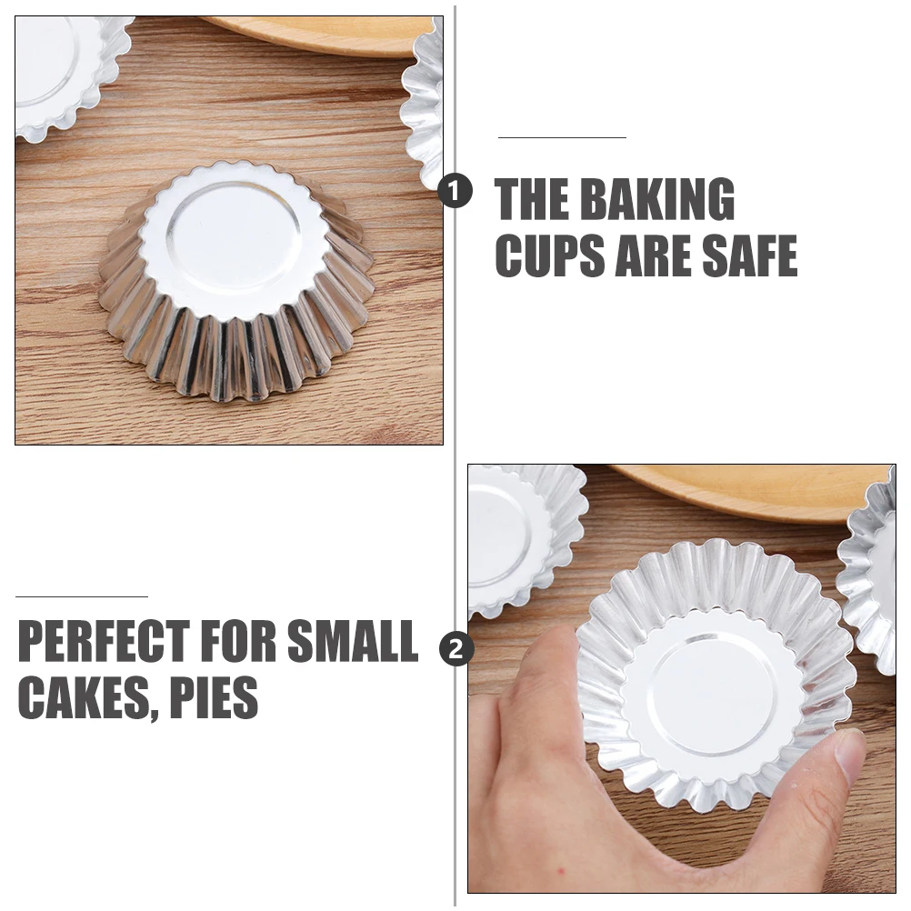 100pcs Egg Tart Mold Aluminum Alloy Nonstick Baking Cups Reusable Heat Proof Muffin Cake Pan Thick Cupcake Molds Kitchen
100pcs Egg Tart Mold Aluminum Alloy Nonstick Baking Cups Reusable Heat Proof Muffin Cake Pan Thick Cupcake Molds Kitchen