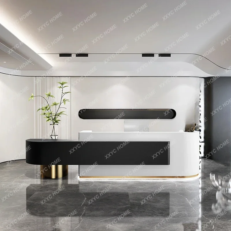 A Simple modern hotel front desk beauty salon company consultation reception desk customization
A Simple modern hotel front desk beauty salon company consultation reception desk customization