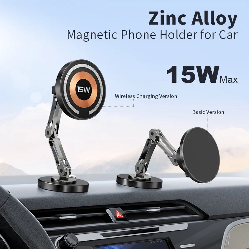 Magnetic Car Phone Holder 15W Wireless Charger Mount 360 Rotation Dashboard Car Phone Stand for iPhone 17 16 15 Pro Max
Magnetic Car Phone Holder 15W Wireless Charger Mount 360 Rotation Dashboard Car Phone Stand for iPhone 17 16 15 Pro Max