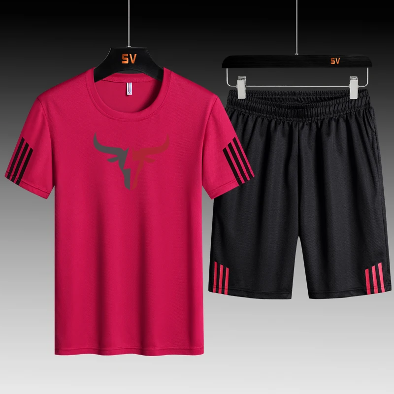 2024 men's summer new short sleeved shorts sportswear two-piece set with round neck for breathability, casual fashion, thin and
2024 men's summer new short sleeved shorts sportswear two-piece set with round neck for breathability, casual fashion, thin and