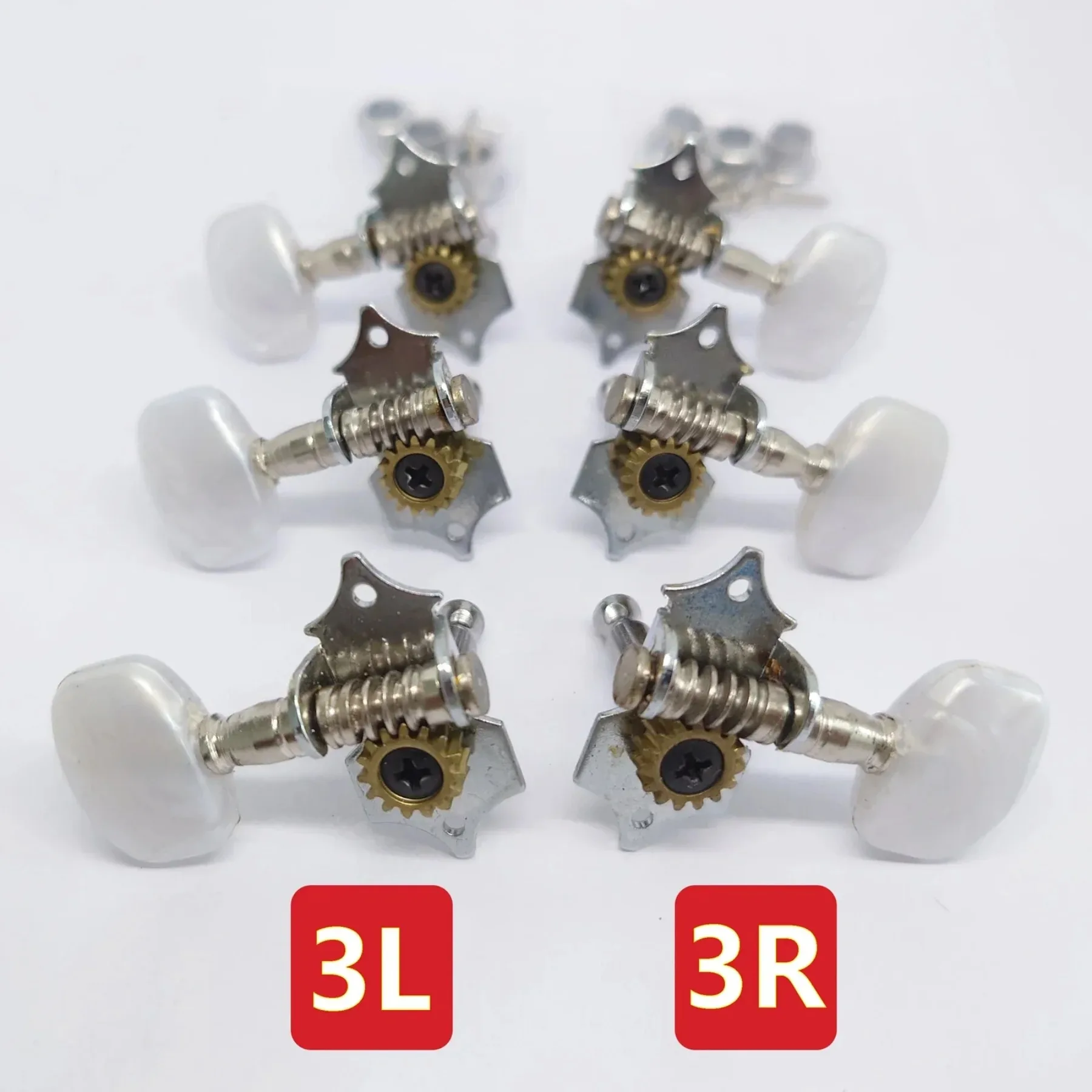 Open Gear Bass Tuners Chrome 3L3R & 2L3R Machine Heads for Precision Jazz Bass Guitar Replacement Parts
Open Gear Bass Tuners Chrome 3L3R & 2L3R Machine Heads for Precision Jazz Bass Guitar Replacement Parts