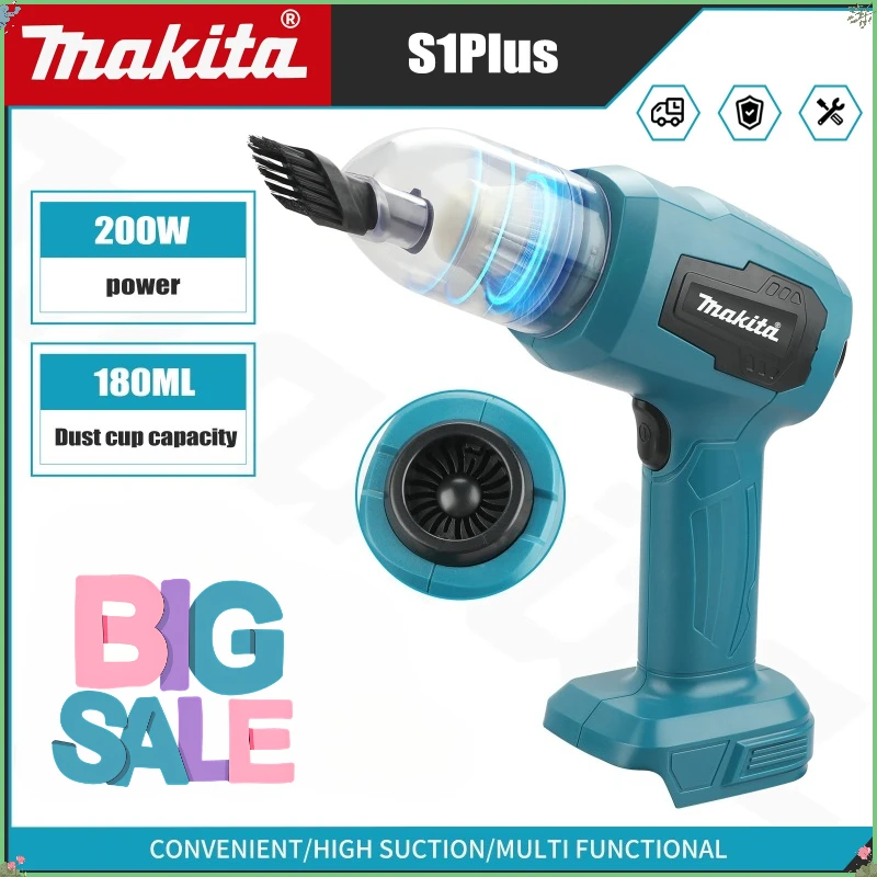 Makita Mini Car Vacuum Cleaner Multifunction Handheld Rechargeable Power Tools Dust Collect Tool For Makita 18V Battery
Makita Mini Car Vacuum Cleaner Multifunction Handheld Rechargeable Power Tools Dust Collect Tool For Makita 18V Battery