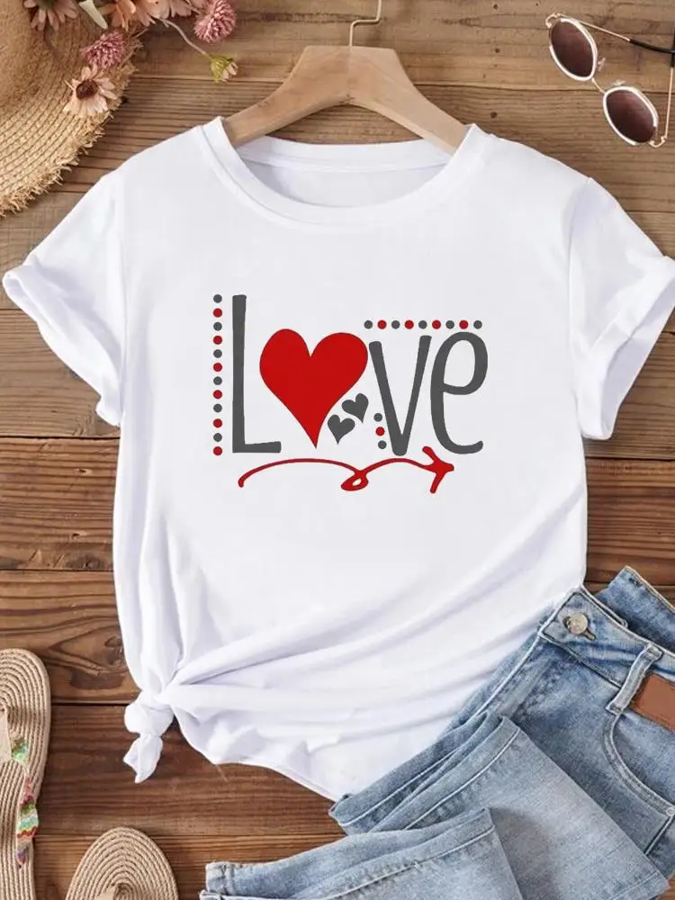 Trend Love Симпатичная одежда с принтом 90-х годов Топ для женщин Футболка Повседневная модная одежда с короткими рукавами и круглым вырезом Футболки с графикой
Trend Love Симпатичная одежда с принтом 90-х годов Топ для женщин Футболка Повседневная модная одежда с короткими рукавами и круглым вырезом Футболки с графикой