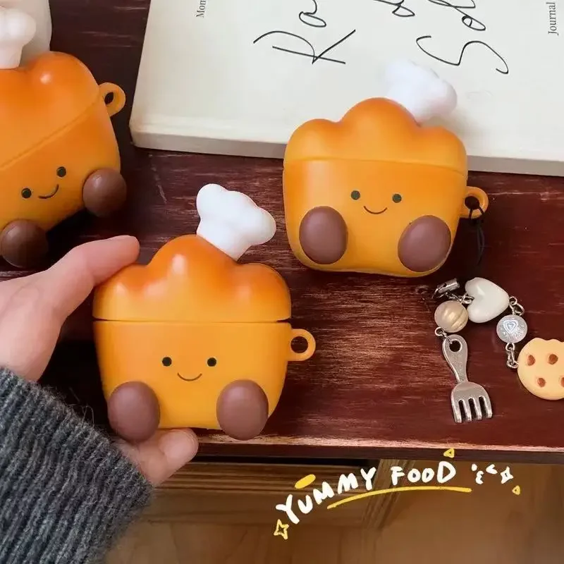 For AirPods 4 3 2 1 Pro Pro2 Earphone Case 3D Bread Chef Food Funny Case Silicone Cartoon Headphone Box With Pendant Cover
For AirPods 4 3 2 1 Pro Pro2 Earphone Case 3D Bread Chef Food Funny Case Silicone Cartoon Headphone Box With Pendant Cover